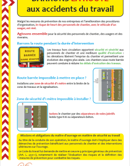 Barrons la route aux accidents du travail !