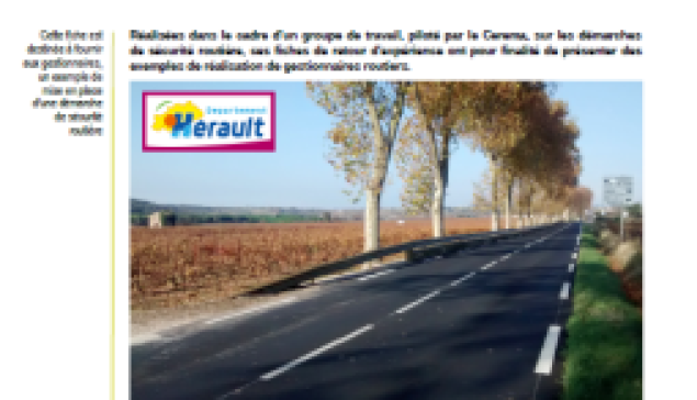 Traitement des obstacles latéraux - Hérault