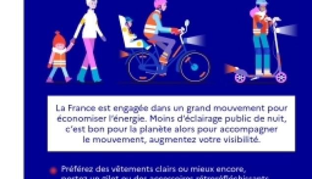 Piétons, cyclistes, trottinettistes, soyez plus visibles !