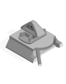 Verrou de fixation pour le transport de conteneurs et colis sur remorque