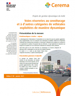 Voies réservées au covoiturage